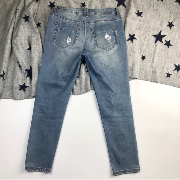 Cache Jeans My Pretty Denim Patches High Rise Crop - Picture 5 of 7